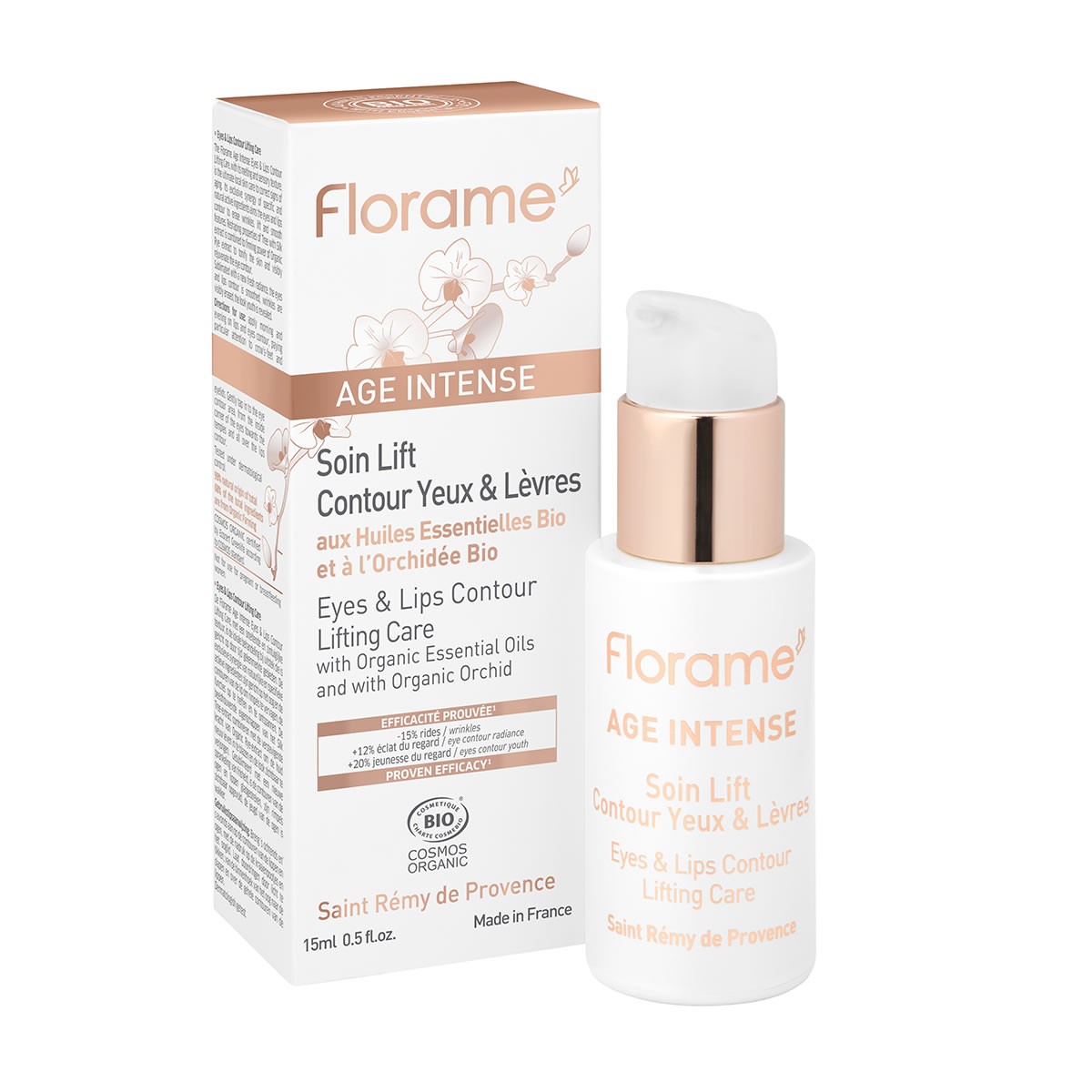 Florame soin lift contour yeux & lèvres 15ml - Pharmacie Agnès Praden à Alès