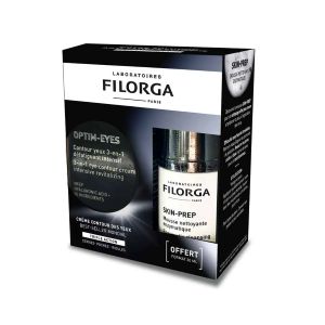 Filorga Optim-Eyes Coffret Contour des Yeux 3en1 15 ml + Mousse Nettoyante 30 ml - Pharmacie Agnès Praden à Alès