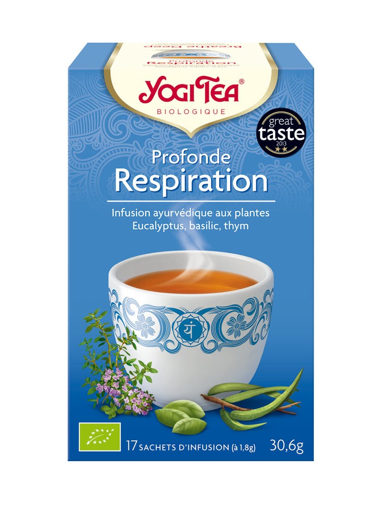 Yogi Tea Infusion Profonde Respiration 17 sachets - Pharmacie Agnès Praden à Alès