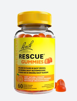 Fleur de Bach Rescue Gummies Orange 60 Gommes - Pharmacie Agnès Praden à Alès