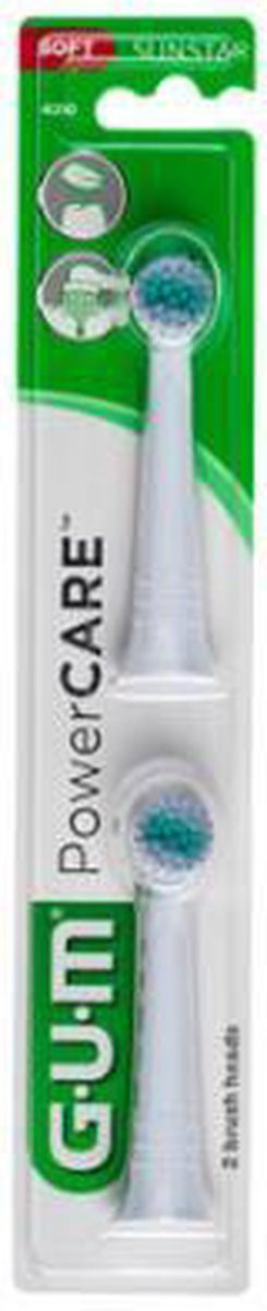 GUM Power Care 2 Têtes de Brosse - Pharmacie Agnès Praden à Alès