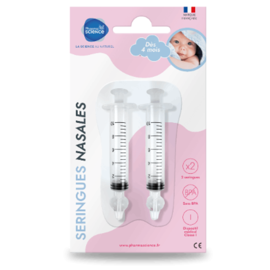 Seringues Nasales Bébé x 2 - Pharmacie Agnès Praden à Alès