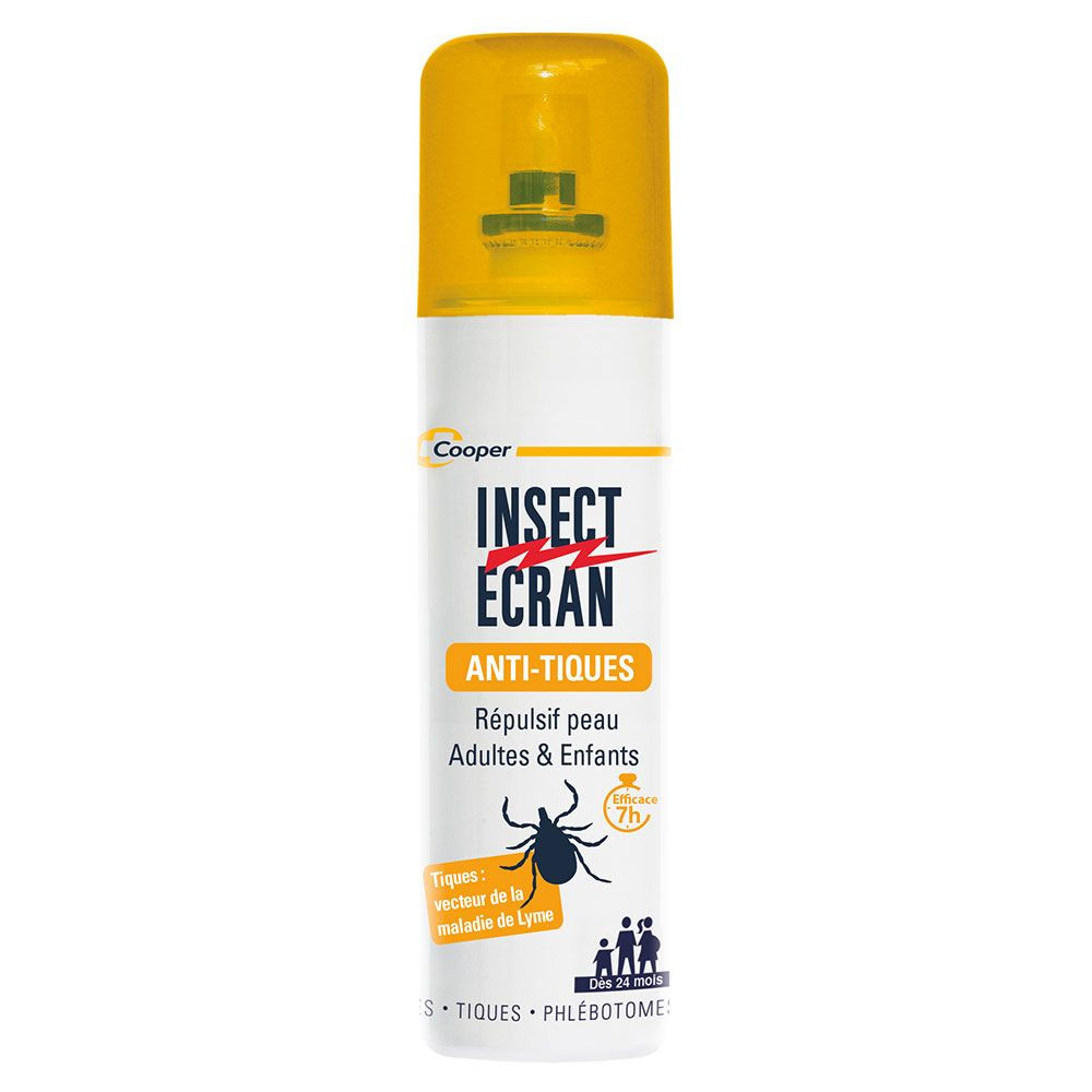 Insect Ecran Spray Repulsif Anti Tiques Adultes Et Enfants 100ml - Pharmacie Agnès Praden à Alès