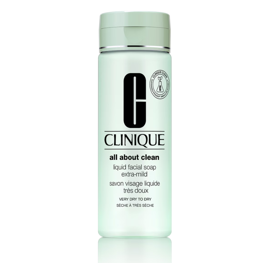 Clinique All About Clean Savon Visage Liquide Très Doux pour peau sèche à très sèche 200 ml
