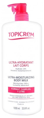 Topicrem Ultra-Hydratant Lait Corps 1000 ml - Pharmacie Agnès Praden à Alès