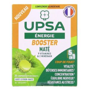 Upsa Énergie Booster Maté 5 en 1 x 20 Comprimés Effervescents - Pharmacie Agnès Praden à Alès