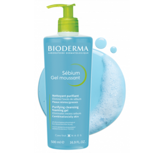 Bioderma Sébium Gel Moussant Purifiant 500ml - Pharmacie Agnès Praden à Alès