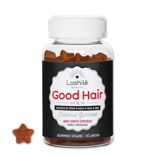 Lashile Beauty Good Hair Men 60 Gummies - Pharmacie Agnès Praden à Alès