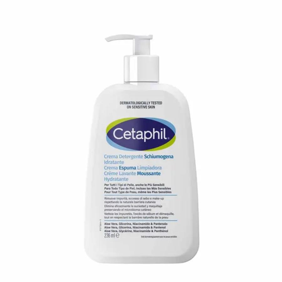 Cetaphil Crème Lavante Moussante Hydratante 236 ml  - Pharmacie Agnès Praden à Alès