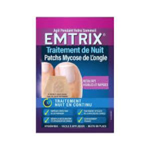 Emtrix Traitement de Nuit Mycose de l'Ongle x14 Patchs - Pharmacie Agnès Praden à Alès
