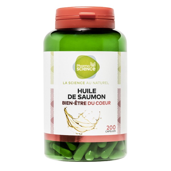 Pharmascience huile de saumon 200 capsules - Pharmacie Agnès Praden à Alès