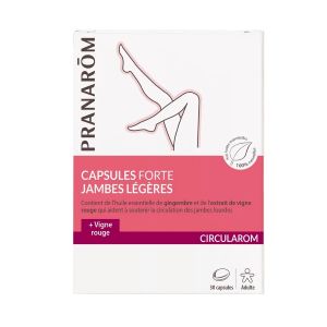 Pranarôm Circularom Capsules Forte Jambes Légères 30 Capsules - Pharmacie Agnès Praden à Alès