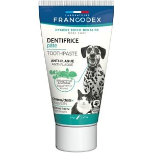 Francodex Dentifrice Pâte Pour Chiens et Chats Tube de 70g - Pharmacie Agnès Praden à Alès
