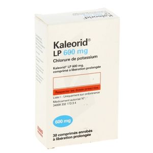 Alloga Kaleorid Lp 600 mg 30 Comprimés - Pharmacie Agnès Praden à Alès