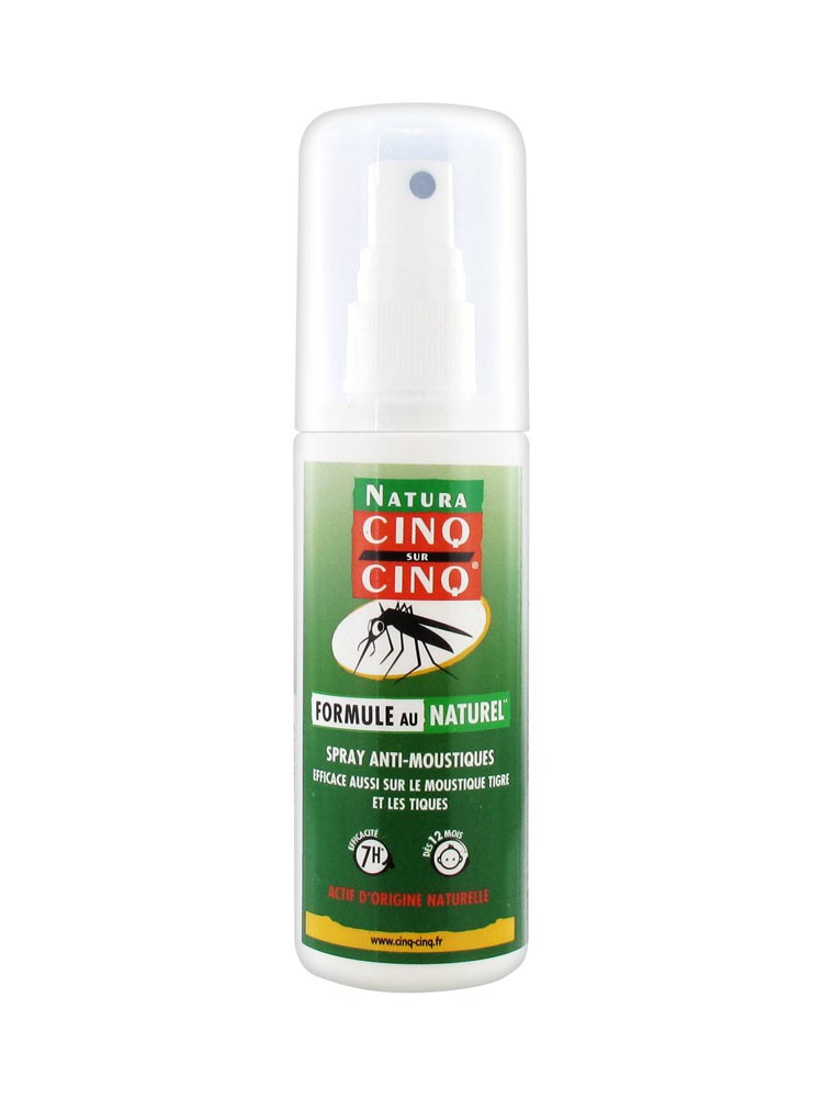 Cinq Sur Cinq spray naturel anti moustiques 100 ml - Pharmacie Agnès Praden à Alès