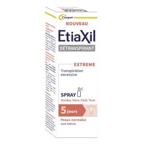 Etiaxil Détranspirant Extrême Peaux Normales Spray 30 ml  - Pharmacie Agnès Praden à Alès