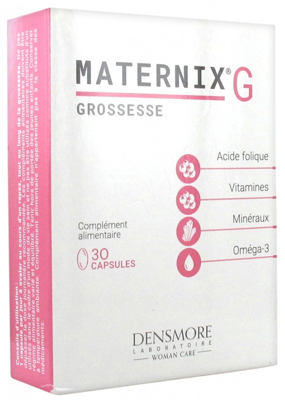 Maternix G Grossesse 30 Capsules - Pharmacie Agnès Praden à Alès