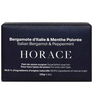 Horace Pain De Savon Surgras Bergamote d'Italie Et Menthe Poivrée - Tous Types De Peaux, 125 g - Pharmacie Agnès Praden à Alès