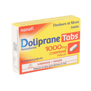 Doliprane Tabs 1000 mg 8 Comprimés - Pharmacie Agnès Praden à Alès