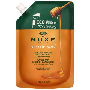 Nuxe Rêve de Miel Gel Lavant Surgras Éco-Recharge 400 ml - Pharmacie Agnès Praden à Alès