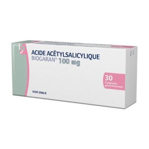 Biogaran Acide Acétylsalicylique 100 mg Comprimés - Pharmacie Agnès Praden à Alès