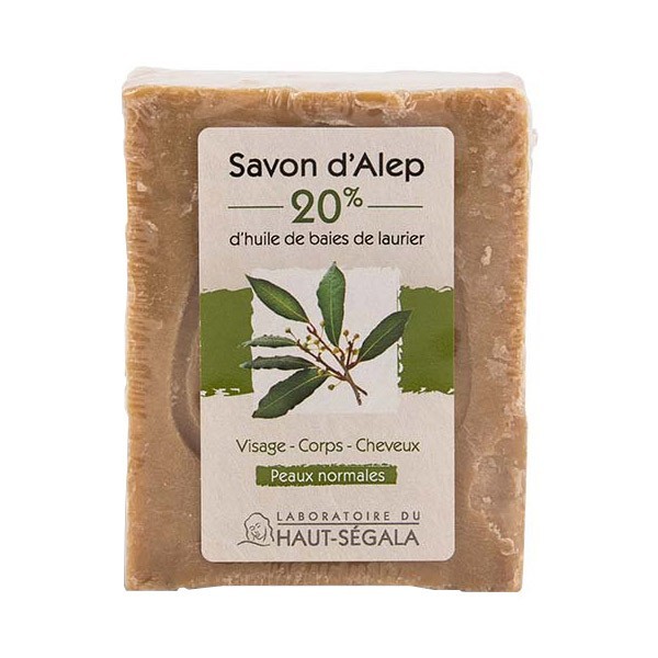 Haut-Ségala Savon d'Alep 20% Baies de Laurier 200 g - Pharmacie Agnès Praden à Alès