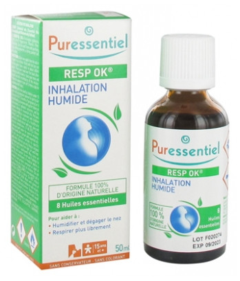 Puressentiel Resp OK Inhalation Humide 50 ml - Pharmacie Agnès Praden à Alès