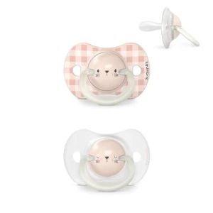 Suavinex Lot de 2 sucettes Avec Tétine Symétrique SX Pro Night&Day  - Pharmacie Agnès Praden à Alès