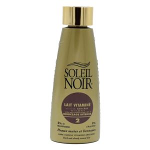 Soleil Noir N°50 Lait Vitamine Bronzage Intense Spf2 150ml - Pharmacie Agnès Praden à Alès