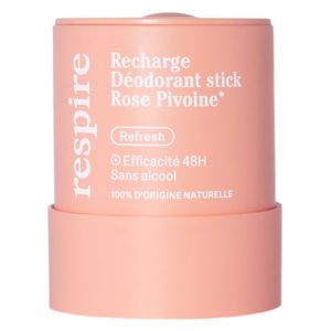 Respire Recharge Déodorant Stick Rose Pivoine 50gr - Pharmacie Agnès Praden à Alès