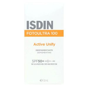 Isdin Foto Ultra Active Unify SPF50+ incolore - 50ml - Pharmacie Agnès Praden à Alès