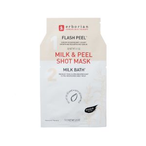 Erborian Milk & Peel Shot Mask 1 Sérum Flash Peel 3 g + 1 Masque Tissu Milk Bath 15 g - Pharmacie Agnès Praden à Alès