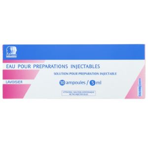 Cdm Lavoisier Eau Pour Préparations Injectables 10 Ampoules 5 ml  - Pharmacie Agnès Praden à Alès