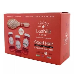 Lashile Good Hair 3 Flacons de 60 Gummies+Brosse - Pharmacie Agnès Praden à Alès