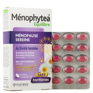 Nutreov Menophytea Ménopause Sereine 30 Comprimés - Pharmacie Agnès Praden à Alès