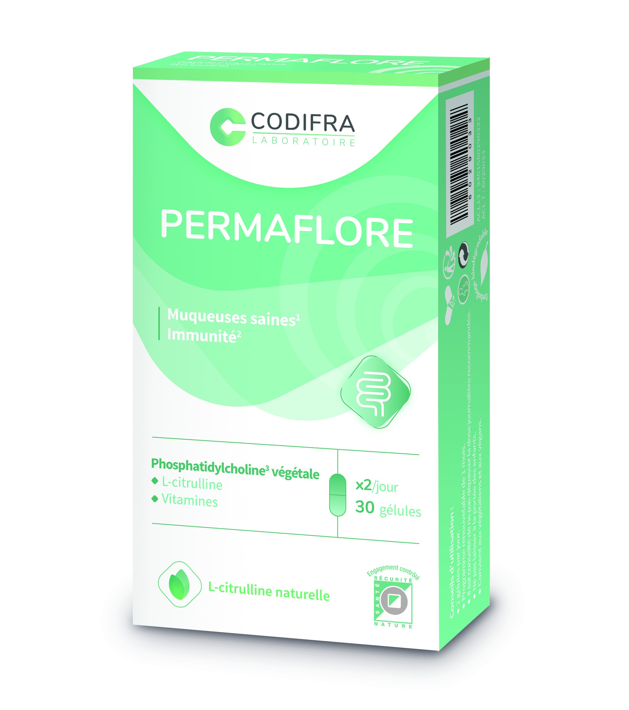 Codifra Permaflore 30 gélules - Pharmacie Agnès Praden à Alès