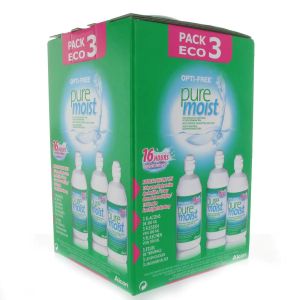 Alcon Opti-Free Pure Moist Solution Multi-fonctions De Décontamination 3x300ml - Pharmacie Agnès Praden à Alès