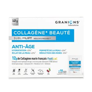 Laboratoire des Granions SublimLift Collagène+ Beauté Anti-âge 10 Sachets - Pharmacie Agnès Praden à Alès