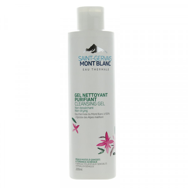 Saint-gervais mont blanc gel purifiant nettoyant 200ml - Pharmacie Agnès Praden à Alès