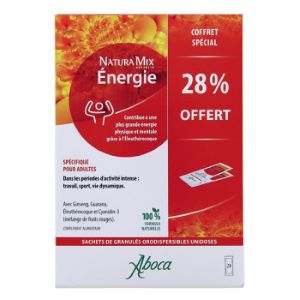 Aboca Natura Mix Advanced Énergie 28 Sachets - Pharmacie Agnès Praden à Alès