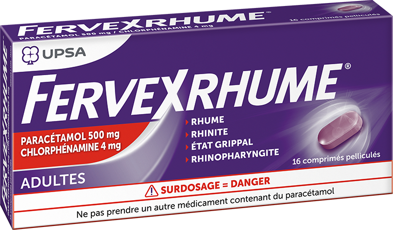 Fervex rhume 16 comprimés pelliculés - Pharmacie Agnès Praden à Alès