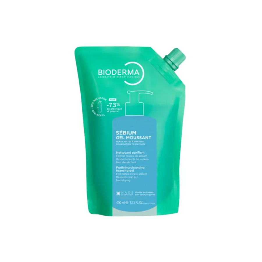 Sébium Gel Moussant Nettoyant Purifiant - Recharge 400ml - Pharmacie Agnès Praden à Alès