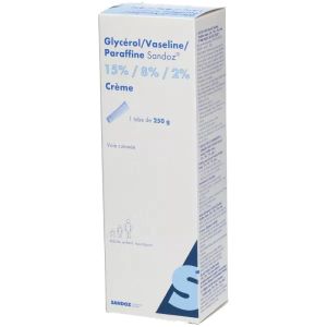 Sandoz Glycérol/Vaseline/Paraffine Sandoz, Crème - Tube 250 g - Pharmacie Agnès Praden à Alès