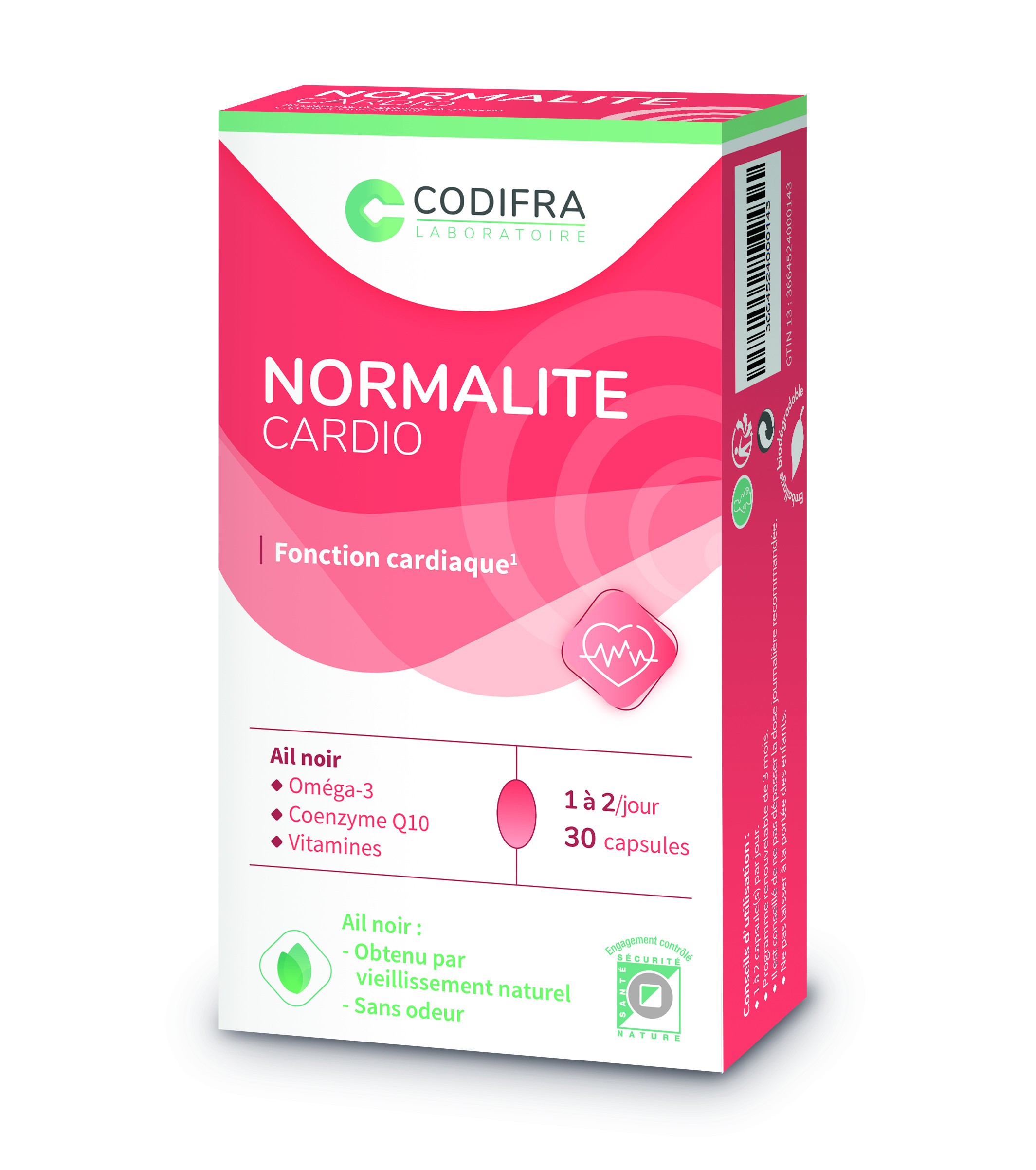 Normalite Cardio - 30 capsules - Pharmacie Agnès Praden à Alès