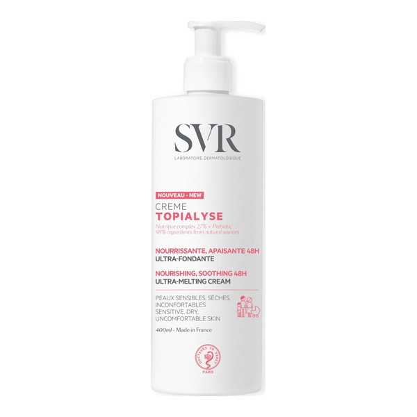 SVR Topialyse Crème Nourrissante Apaisante 48H 400 ml - Pharmacie Agnès Praden à Alès