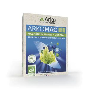 Arkopharma Arkomag Bio Magnesium Marin + Végétal 30 Comprimés - Pharmacie Agnès Praden à Alès