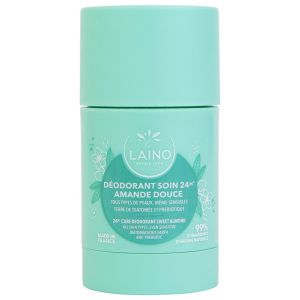 Laino Déodorant Soin 24h Amande Douce Stick 60g  - Pharmacie Agnès Praden à Alès