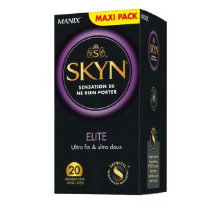 Manix Skyn Elite Préservatifs Sans Latex Ultra Fin et Ultra Doux x20 - Pharmacie Agnès Praden à Alès