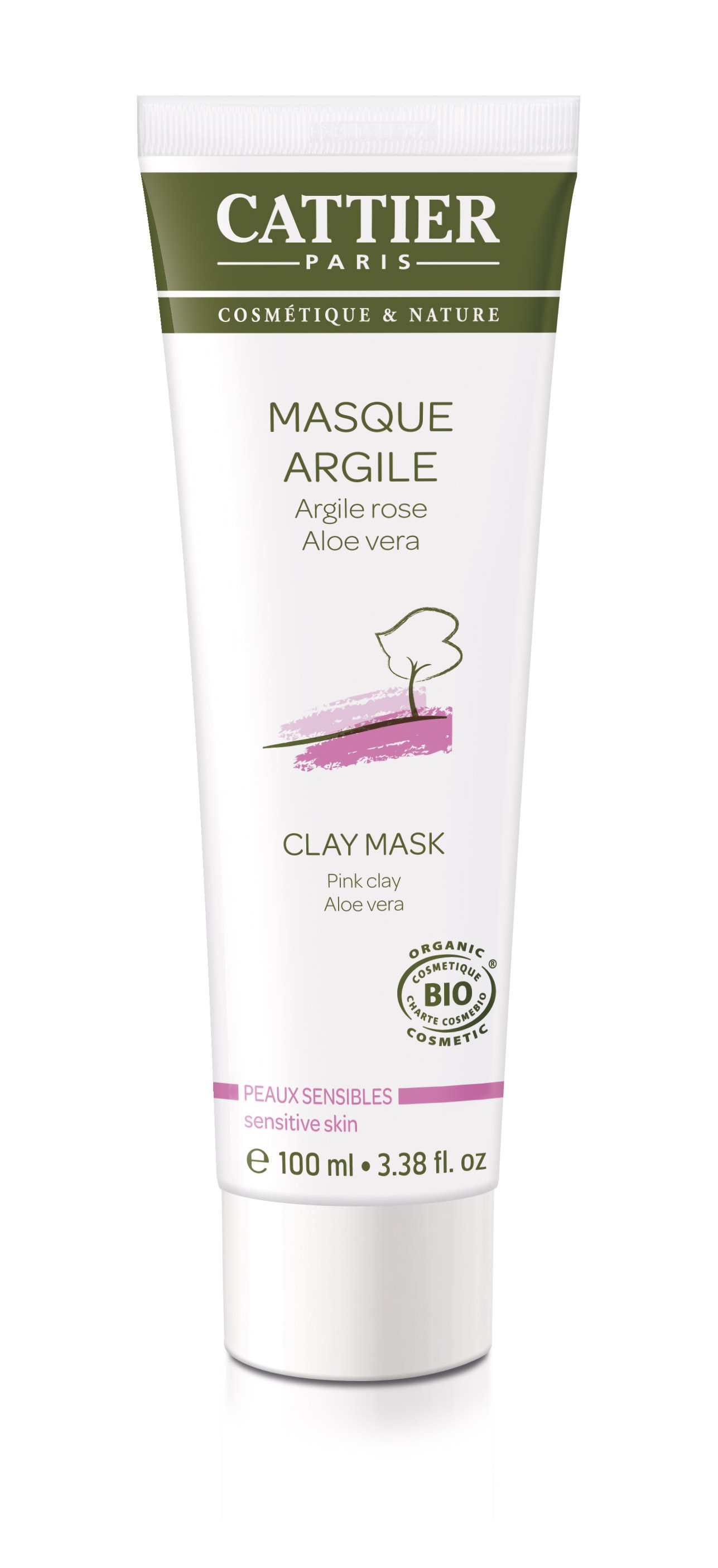 Cattier Masque Argile Rose Peaux Sensibles 100 ml - Pharmacie Agnès Praden à Alès