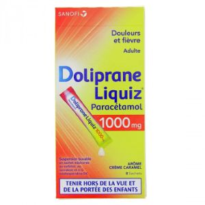  Doliprane Liquiz 1000 mg 8 Sachets - Pharmacie Agnès Praden à Alès